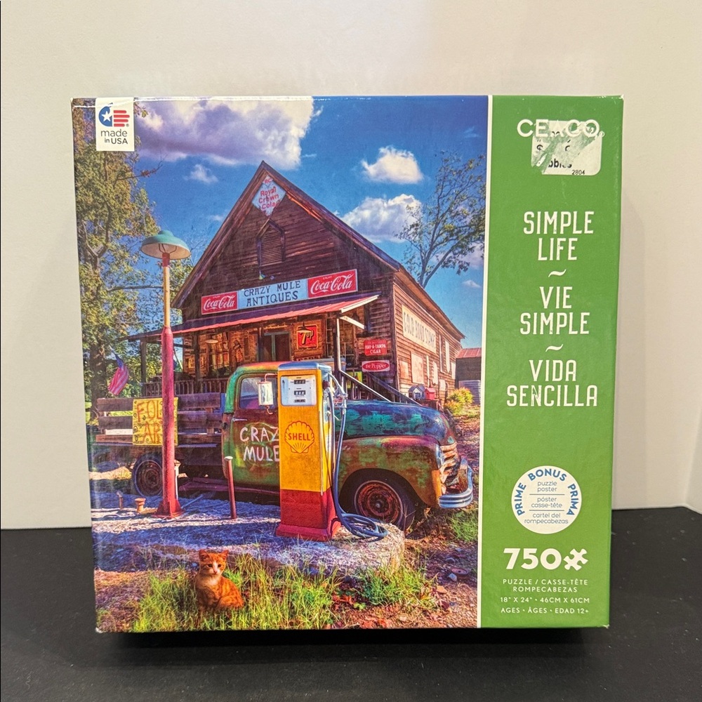 Ceaco Simple Life Crazy Mule Antiques 750 Piece Jigsaw Puzzle SALE🔴3/$25!